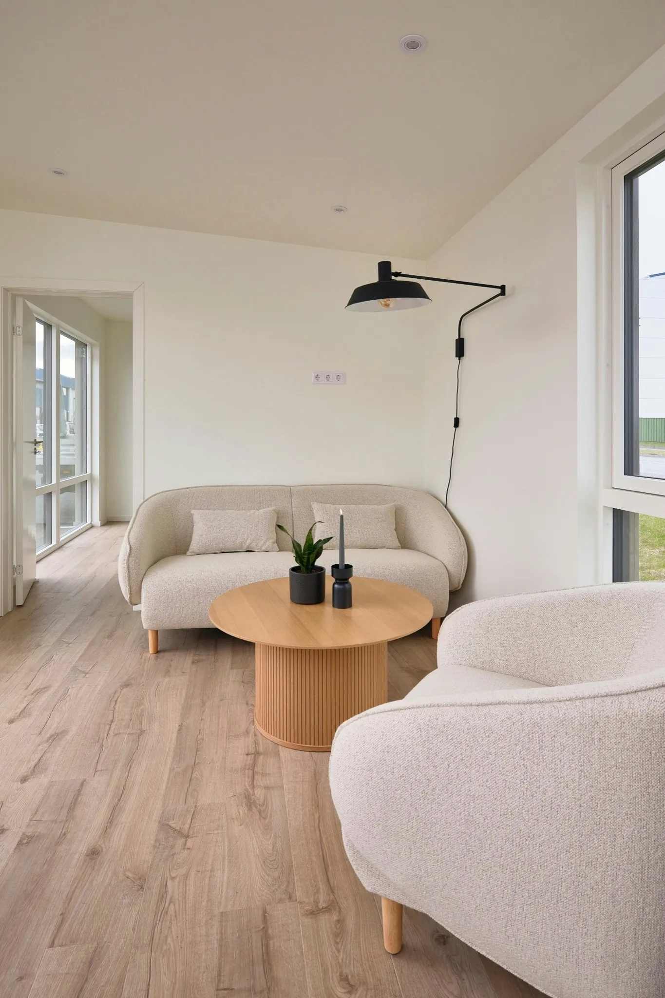 Fullbúið hús stofa nærmynd