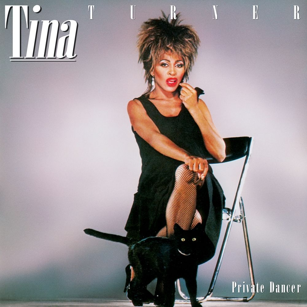 Tina Turner sjálf á framhlið plötu sinnar